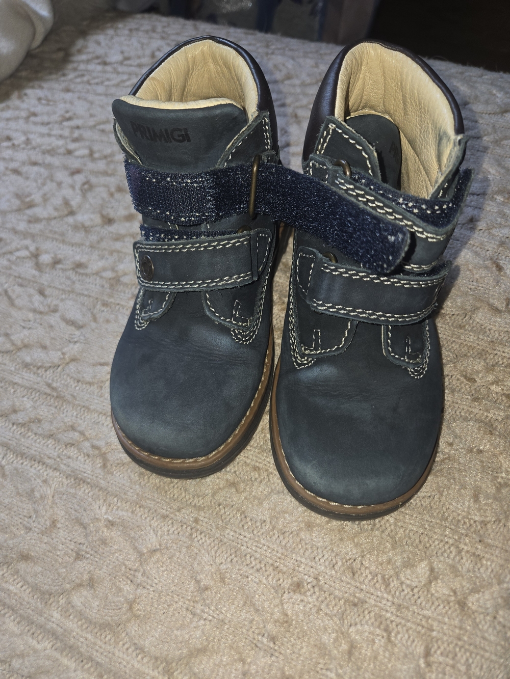 Primigi Navy Kids' Strap Full Leather Boot
